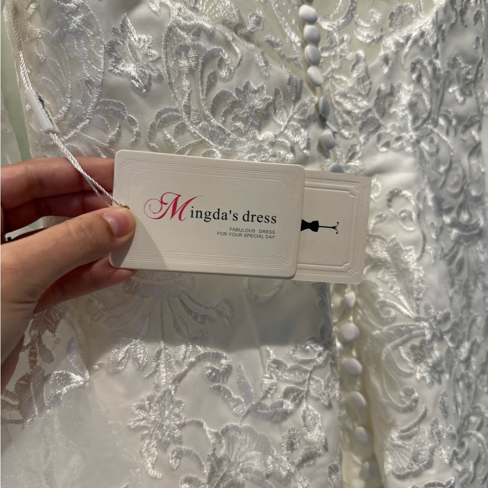 Mingda’s mermaid style Wedding Dress NWT - Picture 4 of 11